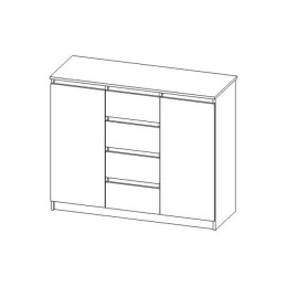 Комод "Веслав 1" шимо светлый