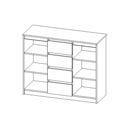 Комод "Веслав 1" шимо светлый