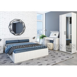Спальня «Лагуна» Ясень белый (Комплектация 2)