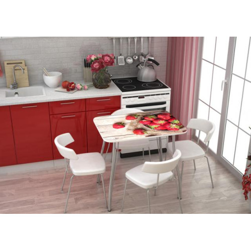 Стол с фотопечатью Клубника