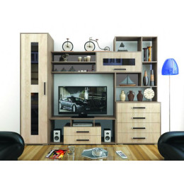 Гостиная «Оскар-6» (Ясень шимо / Дуб сонома)