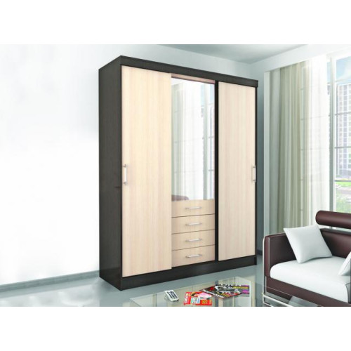 Шкаф-купе «Арбат» (Венге / Дуб молочный)