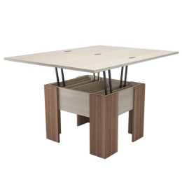 Стол - трансформер (Шимо темный / Бодега белый)