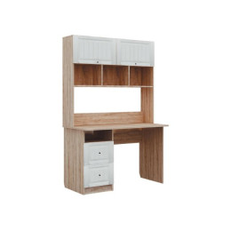 Стол письменный "Богуслава м6" дуб баррик св,/крем брюле