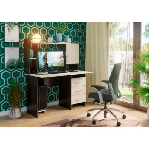 Стол компьютерный «Стол №5» Венге/Белфорт