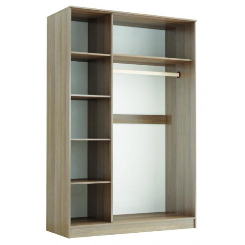 Шкаф-купе «Комфорт-2 (1450 мм)» с одним зеркалом (Ясень шимо)