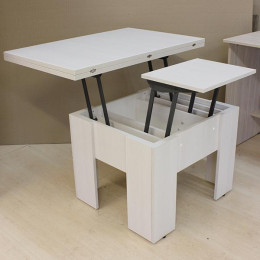 Стол - трансформер (Шимо темный / Бодега белый)
