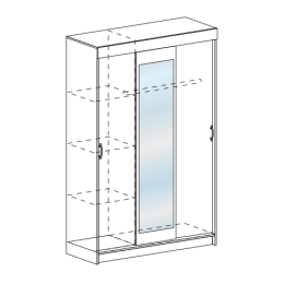 Шкаф-купе Бася ШКК 551