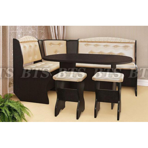 Обеденная зона Эффект (Венге/Золотистая кожа)