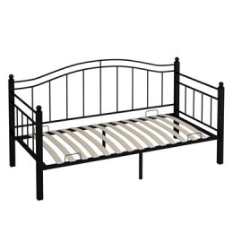 Кровать "Гарда-8" черная, с ортопедическим основанием