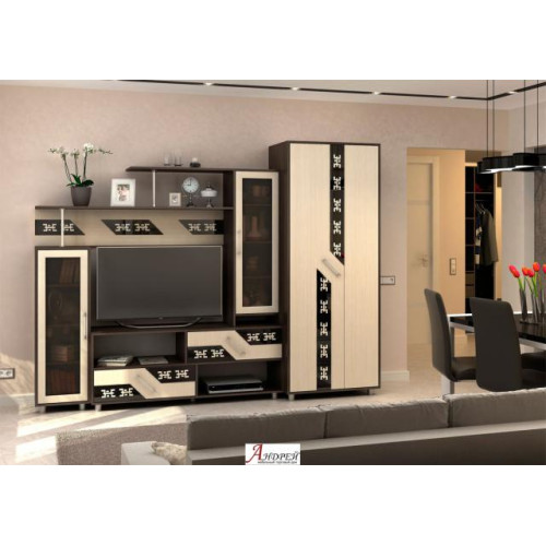 Гостиная «Верона» (Венге/Дуб белфорт)