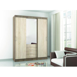 Шкаф-купе «Арбат» (Ясень шимо / Дуб сонома)