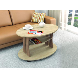 Стол журнальный «Консул-1» (Дуб сонома / Ясень шимо)