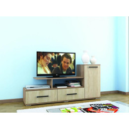 Тумба ТВ «Парус-1» (Ясень шимо / Дуб сонома)