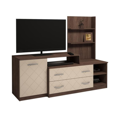 Тумба для тв Валеска шимо темный/ваниль