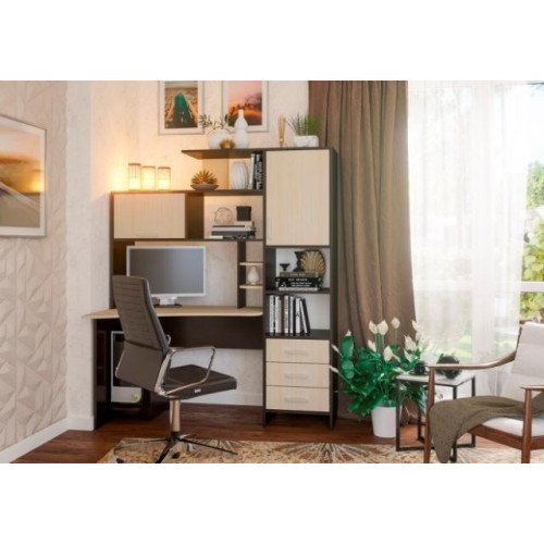 Стол компьютерный «Стол №6» Венге/Белфорт