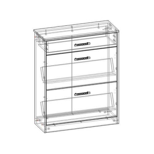 Обувница Ева 3 обувница м4 венге