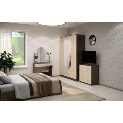 Спальный гарнитур «АЛЕКСАНДРА» беленый дуб