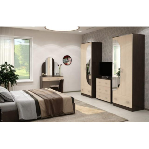 Спальный гарнитур «АЛЕКСАНДРА» беленый дуб