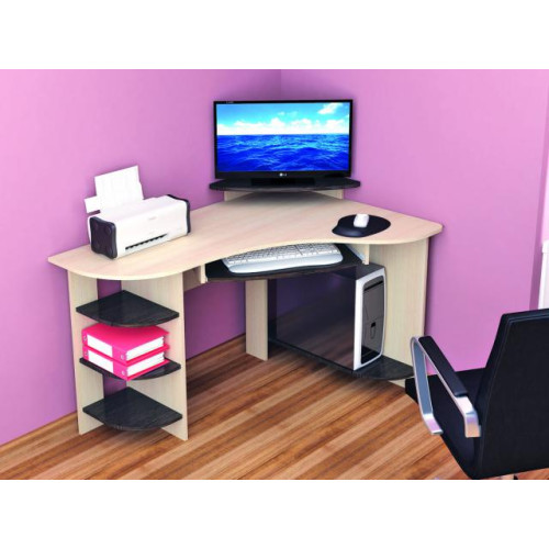 Стол компьютерный «Грета-5» (Венге/ Дуб молочный)