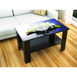 Стол журнальный «Консул-6» с фотопечатью Лилии (Венге)