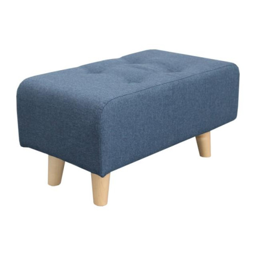 Банкетка Клементина с цв.пуговицами темпо 7 синий