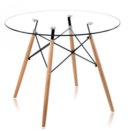 Стол обеденный из стекла GH-T10 прозрачное стекло