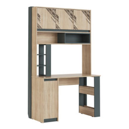 Стол компьютерный «Кембридж-2» Дуб Сонома светлый / Графит