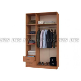 Шкаф 3-х ств.с ящиками (Венге/Лоредо)