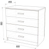Комод «К-1» 800 мм