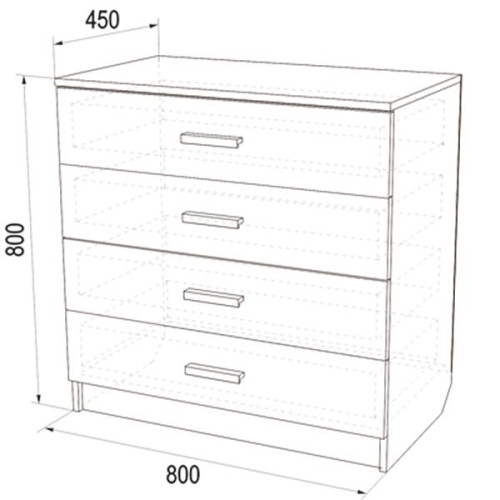 Комод «К-1» 800 мм