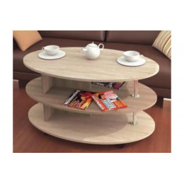 Стол журнальный «Консул-2» (Дуб сонома / Ясень шимо)