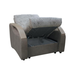 Кресло "Алисия" эстэль01беж/нубукбафф/850*110*22белый/2категория