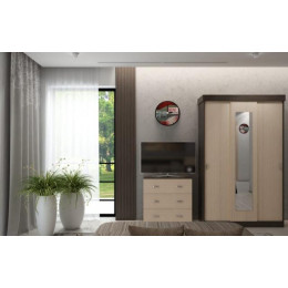 Спальный гарнитур «Бася Комби» беленый дуб