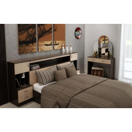 Спальный гарнитур «Бася Комби» беленый дуб