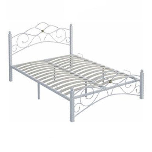 Кровать Гарда-3 1400 мм, белая, с ортопедическим основанием