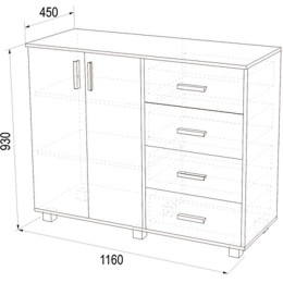 Комод «К-16» 1160 мм
