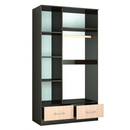 Шкаф-купе «Уют 1200» с ящиками (Венге / Дуб молочный)