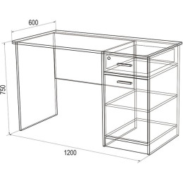 Стол компьютерный «Хит-3» (Ольха)