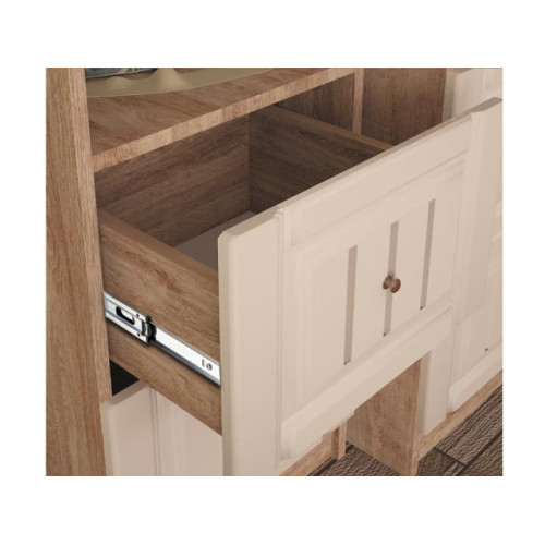 Подростковая комната Богуслава дуб баррик светлый/крем брюле