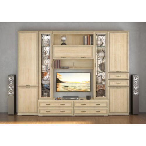 Гостиная «Ливорно» (Комплектация 4) Дуб Сонома