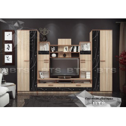 Гостиная Багира (Дуб сонома / Стекло кашемир)