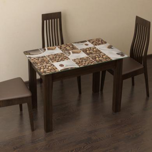 Стол обеденный «Ланч» фотопечать кофе