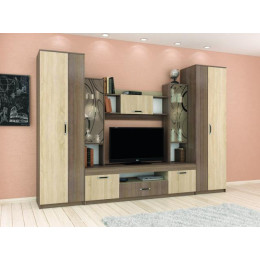 Гостиная «Оскар-14» (Ясень шимо / Дуб сонома)