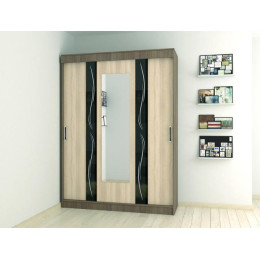 Шкаф-купе «Уют Люкс» (Ясень шимо / Дуб сонома)