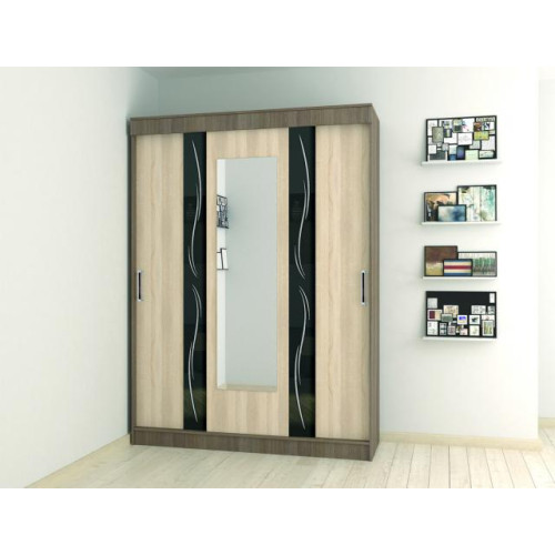 Шкаф-купе «Уют Люкс» (Ясень шимо / Дуб сонома)