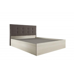 Кровать ЛК-2 Лирика (1,6) дуб сонома/велюр каштан