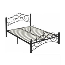 Кровать "Гарда-3" 1400 мм, черная, с ортопедическим основанием