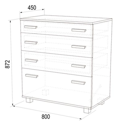 Комод «К-2» 800 мм