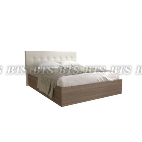 Подъемный механизм для кровати Баунти (с ортопедическим основанием) (Ясень шимо/Искусственная кожа «крем»)